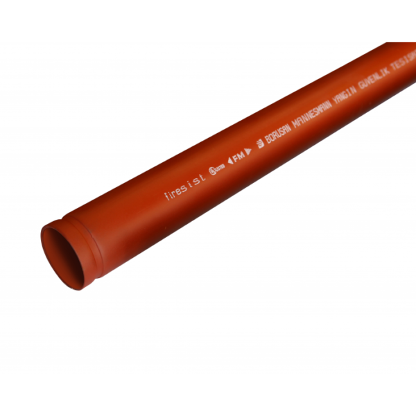 1/2" YANGIN BORUSU - BORUSAN FIRESIST - YİVLİ